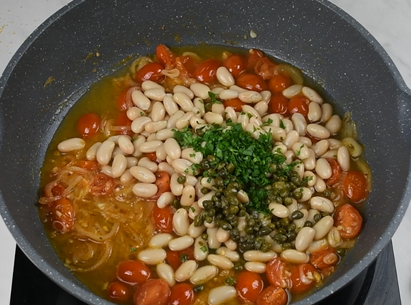 New England Shore Redfish w/ Cannellini & Capers - Step 4